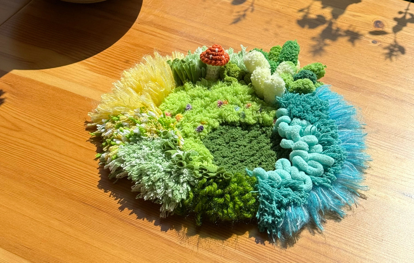 Fern Garden Coaster - Latch Hook DIY Kit