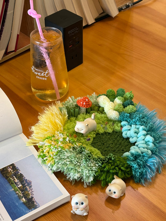 Fern Garden Coaster - Latch Hook DIY Kit