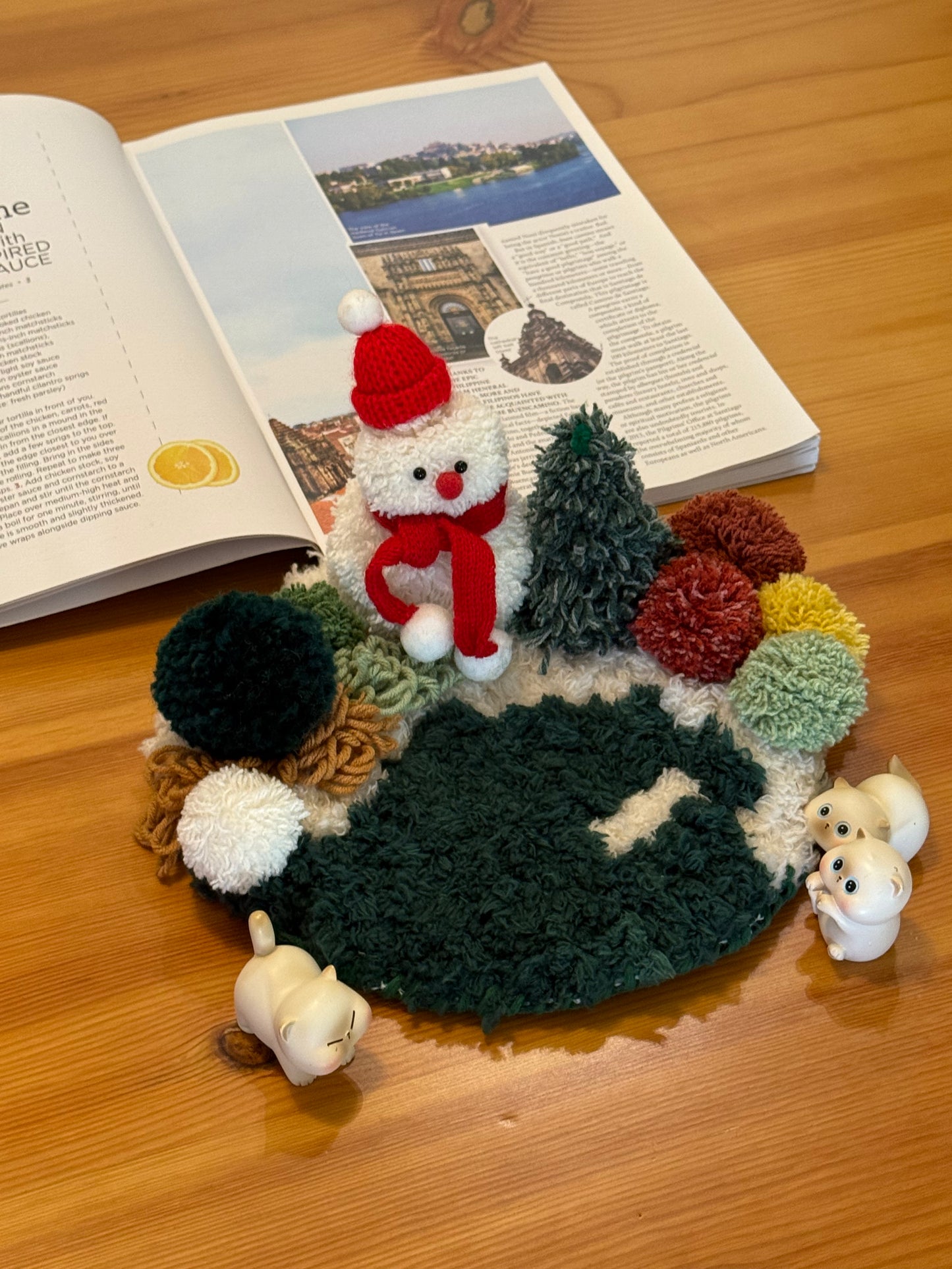 Snowman Coaster - Latch Hook DIY Kit