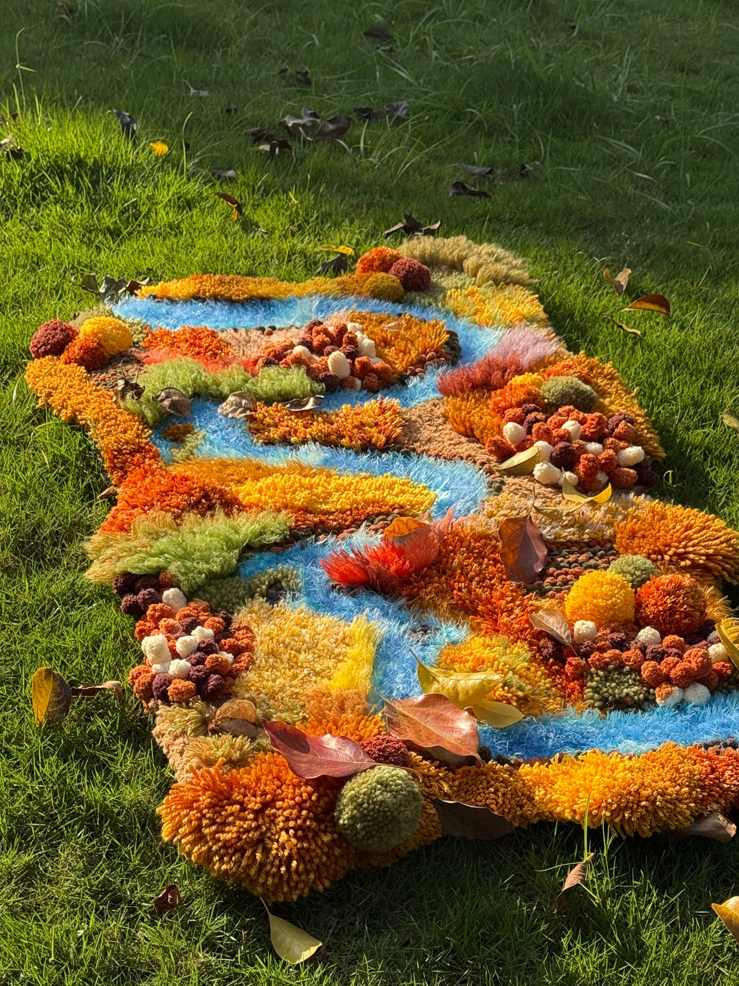 Amber Valley - Latch Hook Rug DIY Kit – 3D Moss Landscape