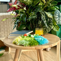 Fern Garden Coaster - Latch Hook DIY Kit - Moss Coaster