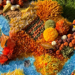 Amber Valley - Latch Hook Rug - Finished- 3D Moss Nature Landscape