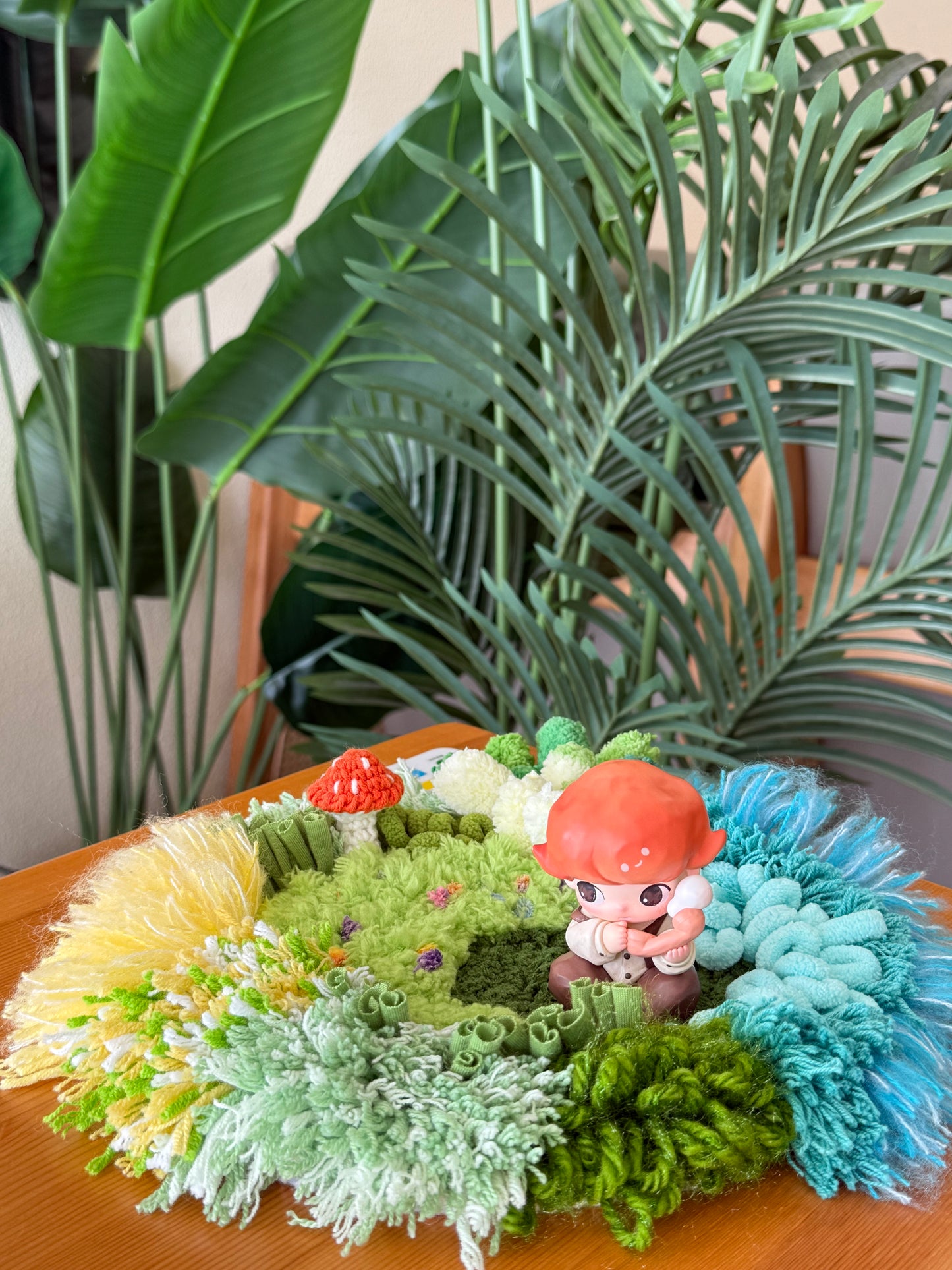 Fern Garden Coaster - Latch Hook DIY Kit