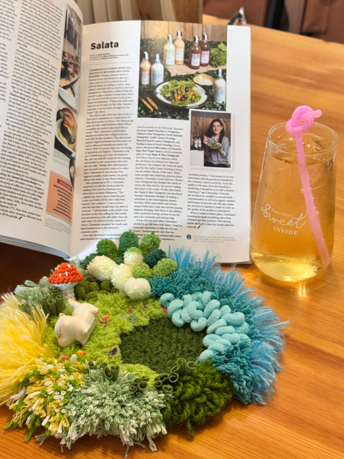 Fern Garden Coaster - Latch Hook DIY Kit