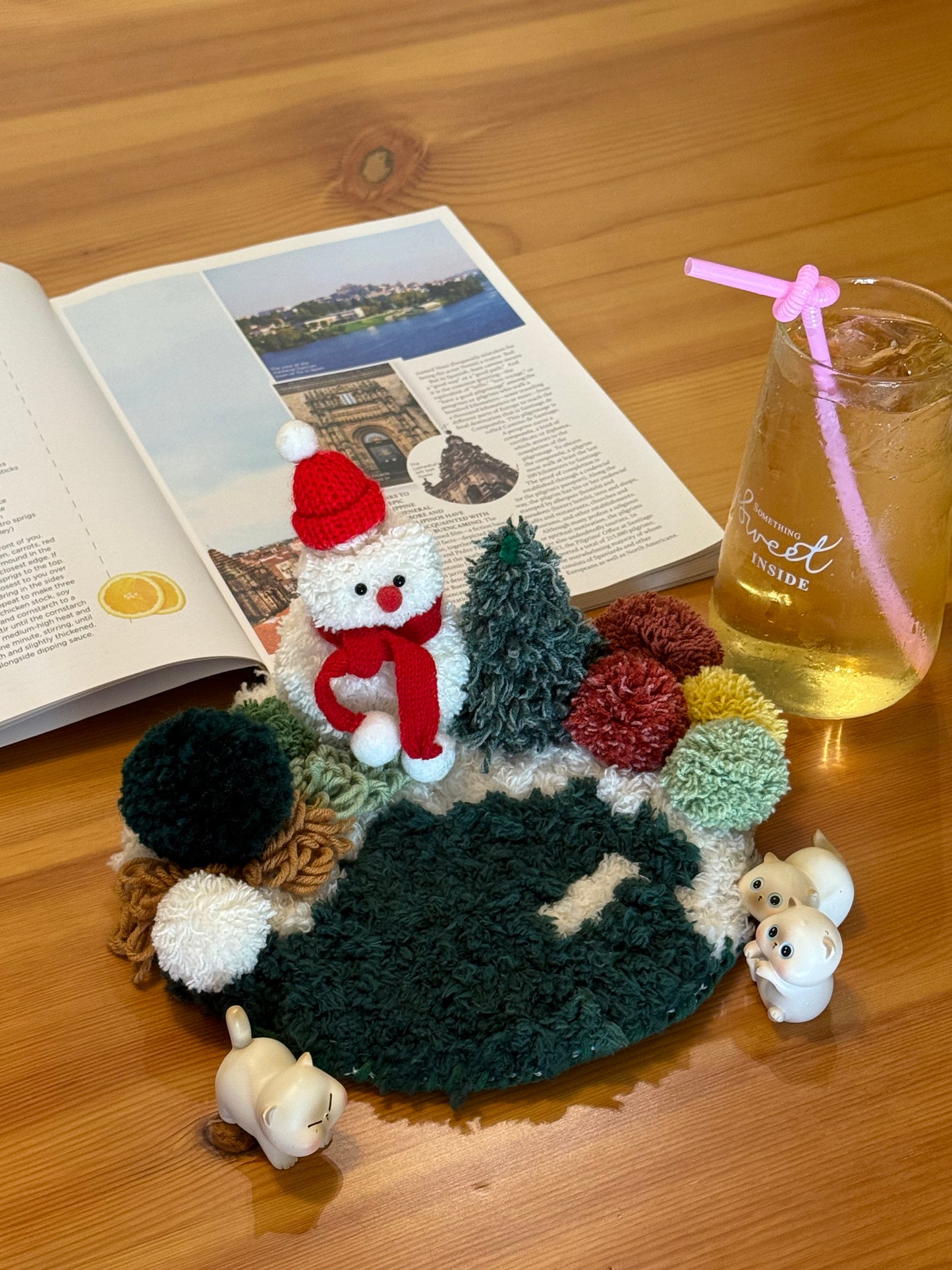 Snowman Coaster - Latch Hook DIY Kit