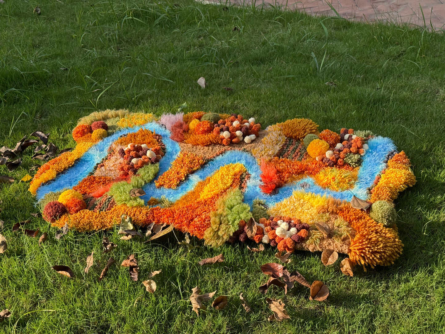 Amber Valley - Latch Hook Rug DIY Kit – 3D Moss Landscape