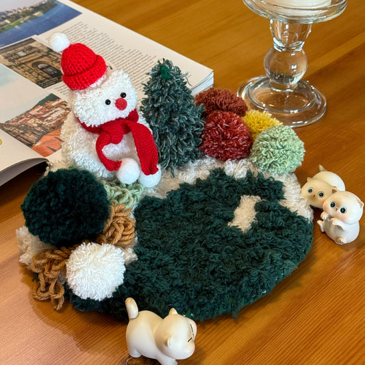 Snowman Coaster - Latch Hook DIY Kit