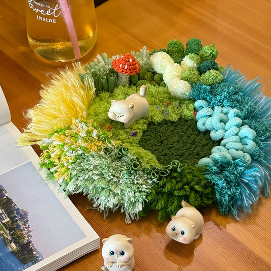 Fern Garden Coaster - Latch Hook DIY Kit