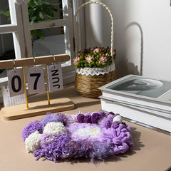 Monet’s Lavender Pond- Latch Hook Moss Coaster - Finished