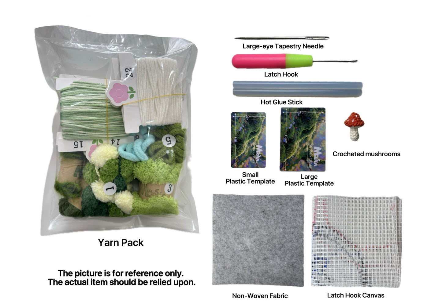 Fern Garden Coaster - Latch Hook DIY Kit